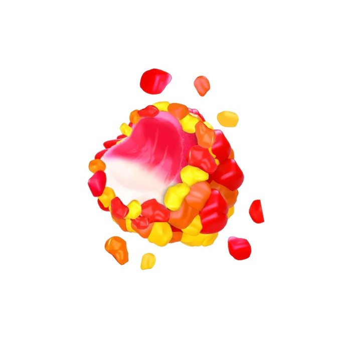 Bolsita Fini PASSION Crunchy Kisses 75gr x 12 unidades - Imagen 2