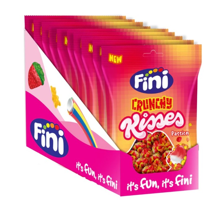 Bolsita Fini PASSION Crunchy Kisses 75gr x 12 unidades - Imagen 3