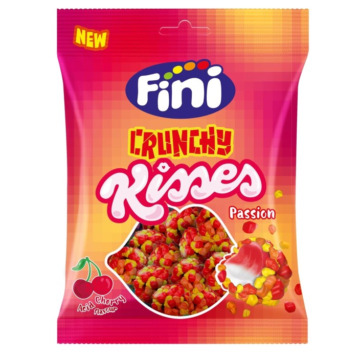 Bolsita Fini PASSION Crunchy Kisses 75gr x 12 unidades