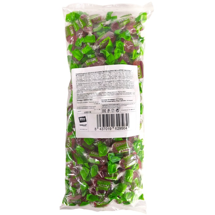Caramelos NEO Botanica sin azúcar sabor Frutas del Bosque bolsa 1kg. - Imagen 2