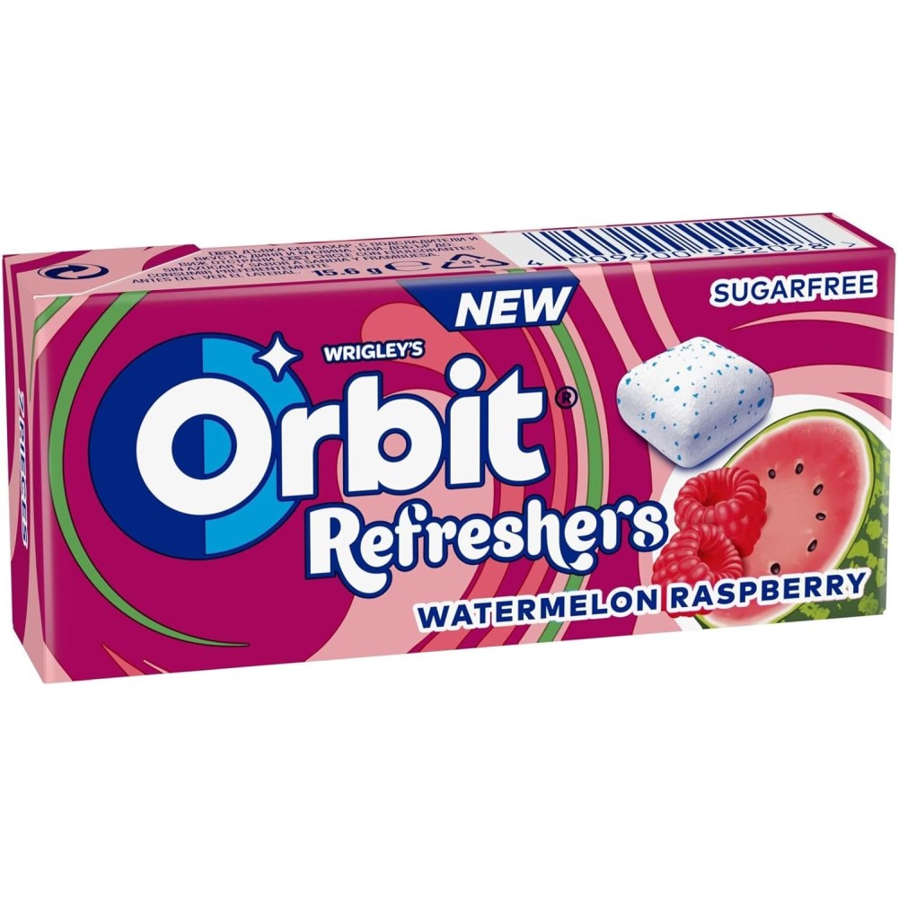 Chicles Orbit Refreshers SANDÍA y FRAMBUESA 16u. - Imagen 5