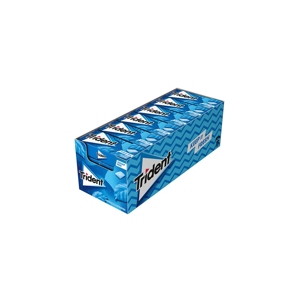 Chicles trident formato gragea sabor menta. 24u. - Imagen 3