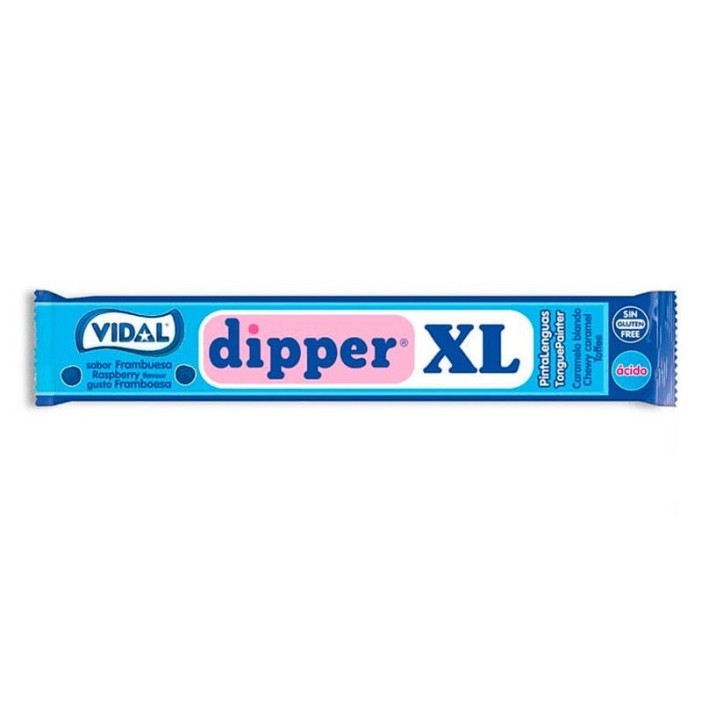 Vidal Dipper XL Caramelo masticable sabor a FRAMBUESA 100u. - Imagen 2