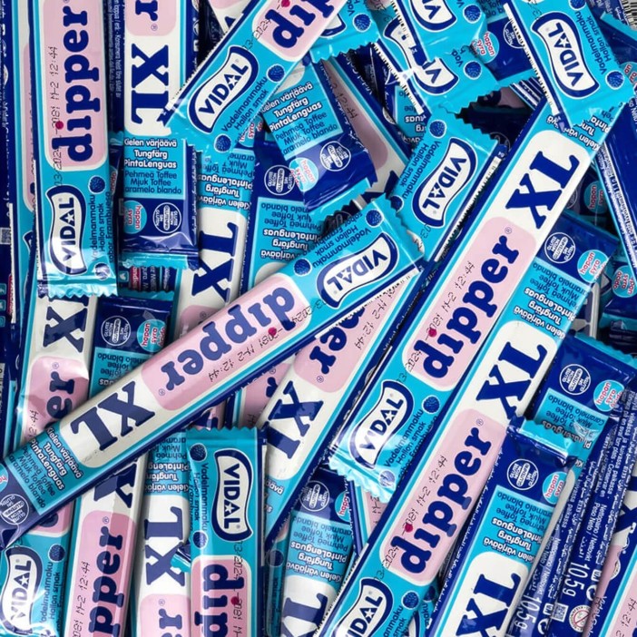 Vidal Dipper XL Caramelo masticable sabor a FRAMBUESA 100u. - Imagen 3