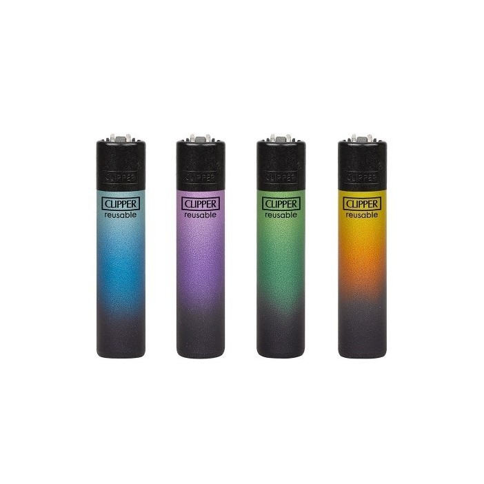 Encendedores Clipper CP22RH BLACK TRIPLE GRADIENT 48u. - Imagen 2