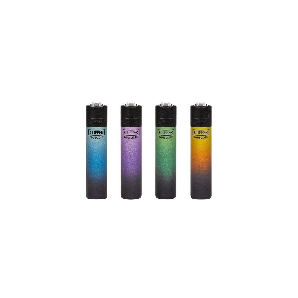 Encendedores Clipper CP22RH BLACK TRIPLE GRADIENT 48u. - Imagen 4