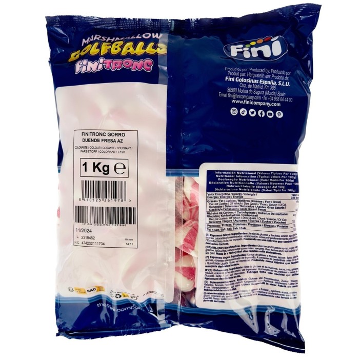 Esponjas Finitronc Gorro Duende Fresa 1kg. - Imagen 2