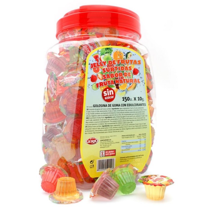 Gelatina en tarrinas con sabores surtidos de frutas 160u. - Imagen 2