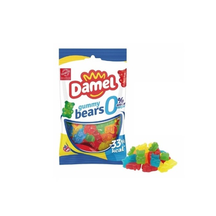 Golosinas sin azúcar Damel Ositos surtidos bolsita 90gr.