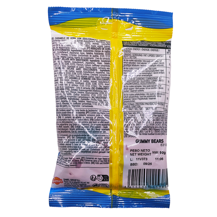 Golosinas sin azúcar Damel Ositos surtidos bolsita 90gr. - Imagen 2