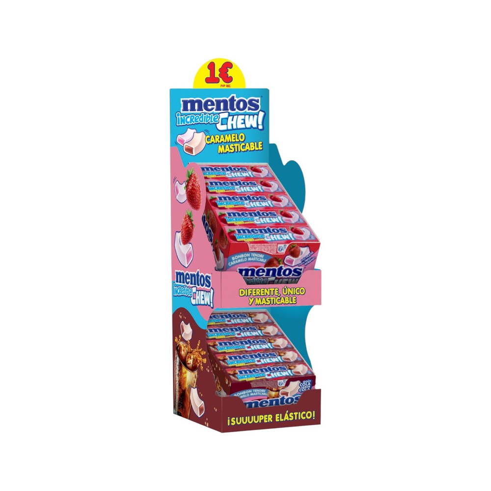 Lote Chupa Chups Mentos Pack Incredible Chew 2x20 (Ref:10041773) - Imagen 3