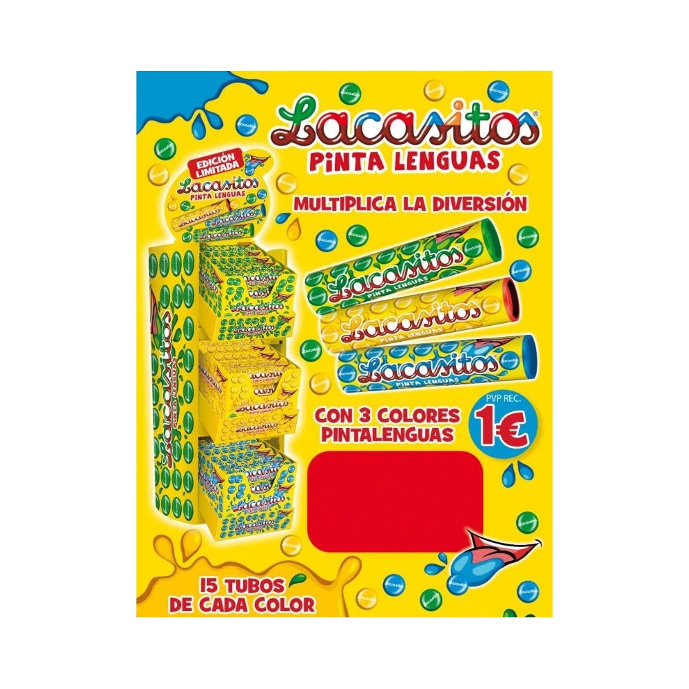 Lote Lacasa Expositor Lacasitos Pintalenguas Tubo (L00526) - Imagen 8