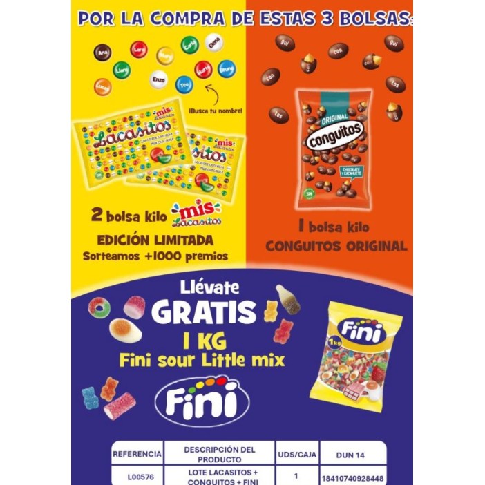 Lote Lacasa Lacasitos + Conguitos + Fini (L00576)