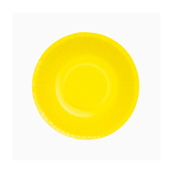 Maxi Products Bol redondo cartón Amarillo 6u.