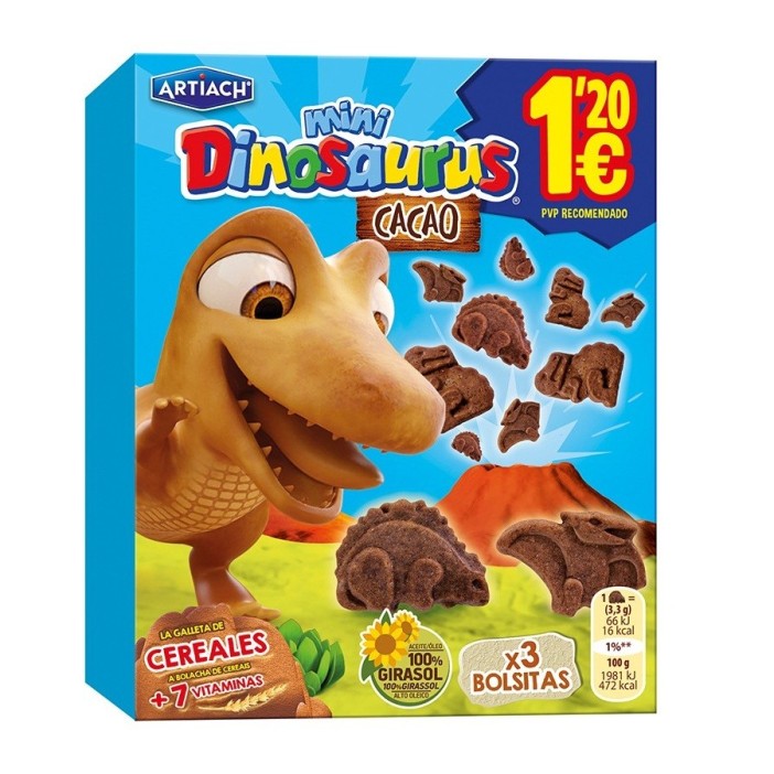 Mini Dinosaurus CACAO 120gr. x 12u.