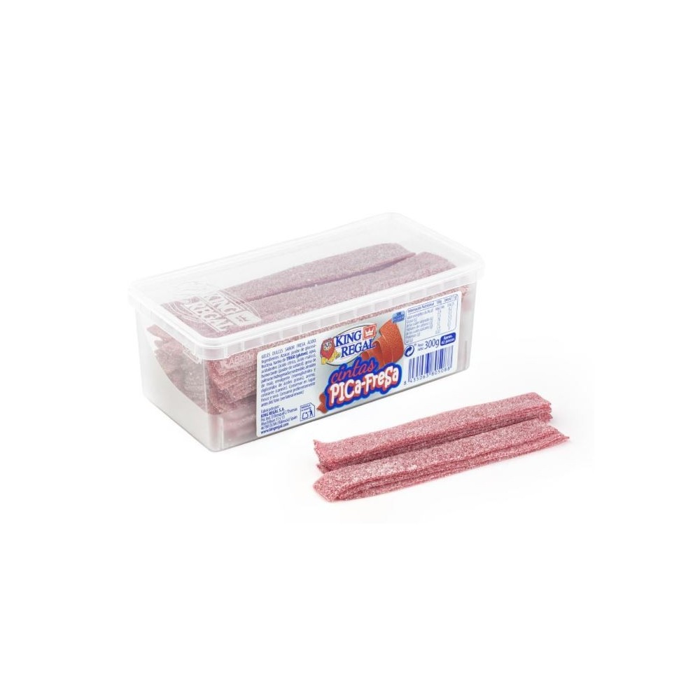 Regaliz King Regal Mini Cintas Pica Fresa 300gr. - Imagen 2