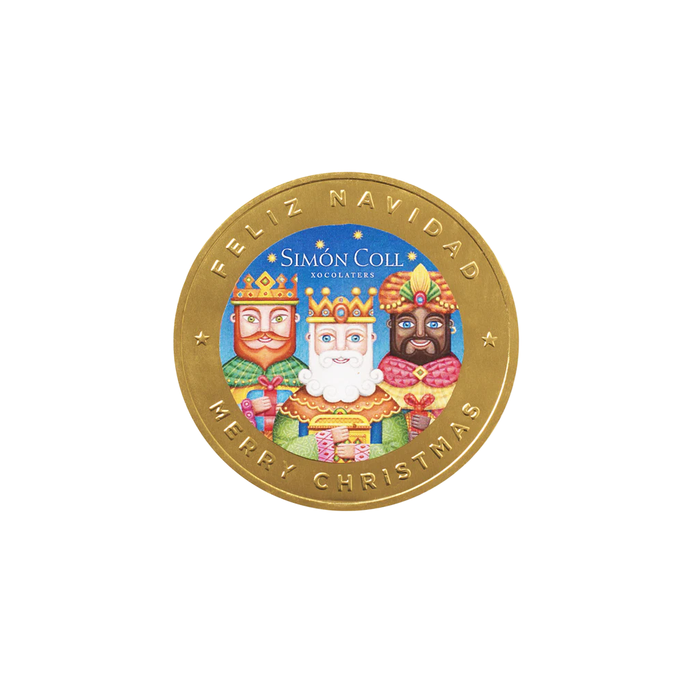 Simón Coll Medallón chocolate REYES MAGOS 100mm x 15u. - Imagen 2