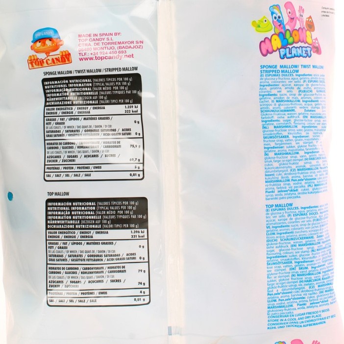 Top candy Mallows envueltos BOLAS AZULES 110u. - Imagen 3