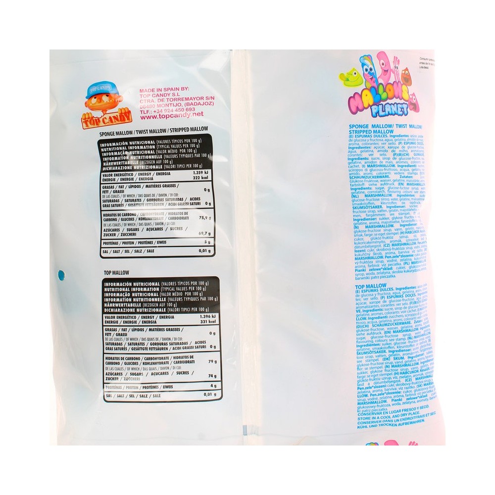 Top candy Mallows envueltos BOLAS AZULES 110u. - Imagen 6