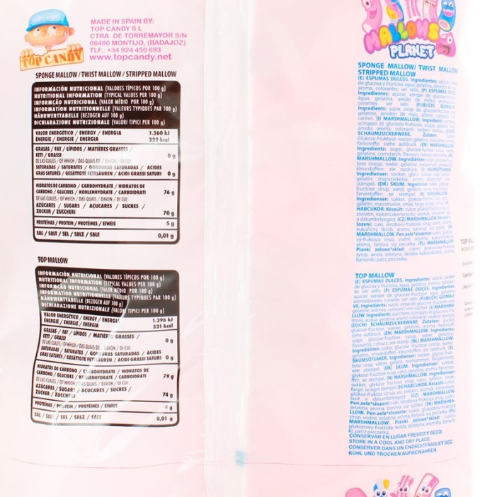 Top candy Mallows envueltos BOLAS ROSAS 110u. - Imagen 3