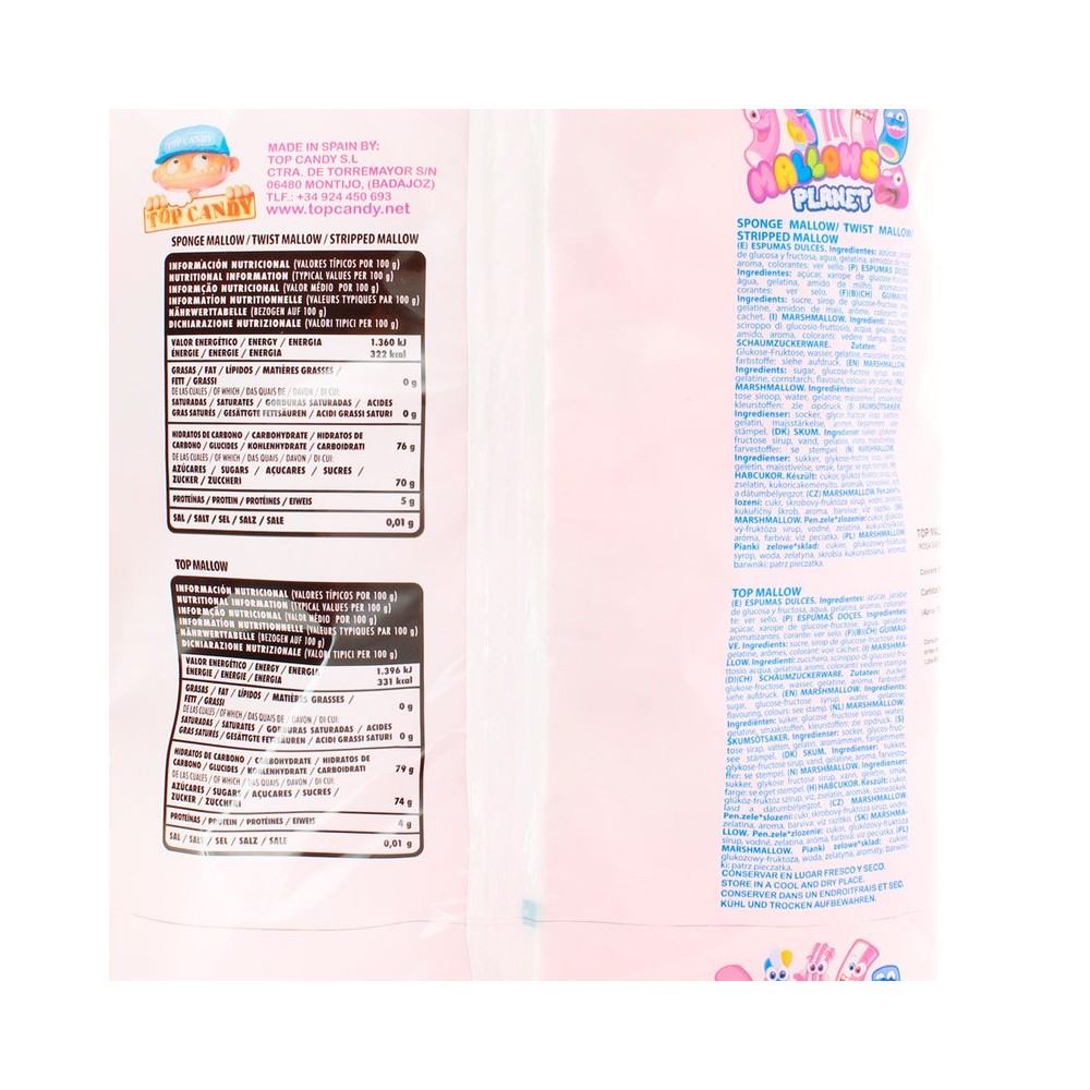 Top candy Mallows envueltos BOLAS ROSAS 110u. - Imagen 6